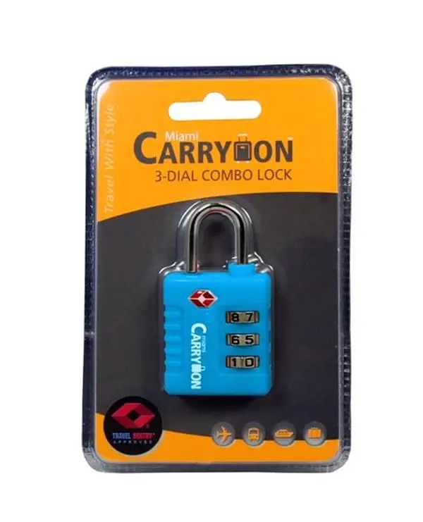 Naftali TLL05BL Tsar 3 Combination Lock - Blue