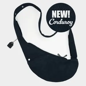 (LIVE) Black Fog Corduroy Half Sash Bag