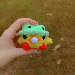 Duck Stress Toy- Handmade Crochet Duck Bubble Stress Toy Amigurumi Toy Plushie Stuffed Animal