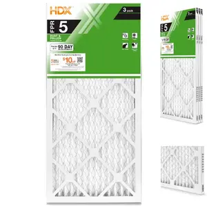 14 x 30 x 1 Standard Pleated Air Filter FPR 5, 3-Pack, Air Filters Replacement