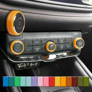 For Dodge Durango - Knob Press-Fit Covers 2021-2026 | 3-Knob Set Choose Your Color! Precision Fit For a Snug Fit That Stays In Place With No Tape or Adhesive. Made with High Quality Materials That Won't Warp or Fade! Made In The USA