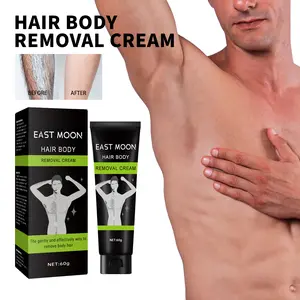 East Moon Men's Body Hair Removal Cream Underarm Arm Leg Gentle Non-Irritating Moisturizing Clean Hair Removal
