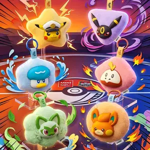 MINISO Pokémon Horizons Series Scented Vinyl Plush Keychain Blind Box – Kawaii Pendant with Sweet Smell, Soft Touch Collectible Surprise, Perfect Gift for Pokémon Fans & Holiday Giving