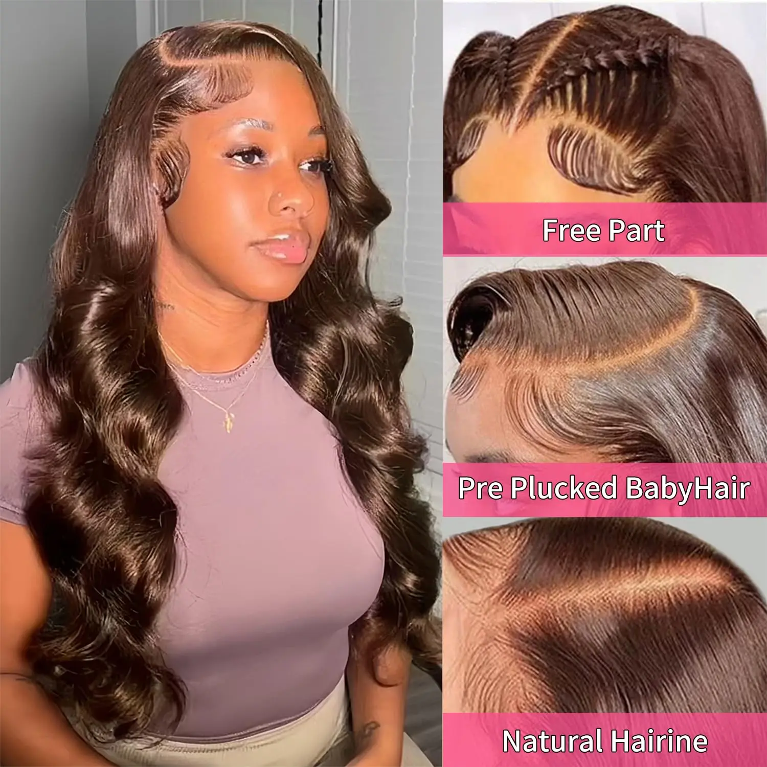 13x6 HD Lace Wig -4#