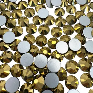Mine Gold Non-Hotfix Glass Rhinestones