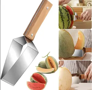 Stainless steel watermelon slicer, multi-functionalfruit slicer, fruit divider, watermelon cutting tool