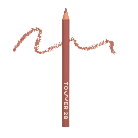 Tower 28 OneLiner Lip Liner + Eyeliner + Cheek Pencil - Creamy, Non-Drying, Matte Liner - Vegan, Clean, Cruelty-Free Lipliner Makeup
