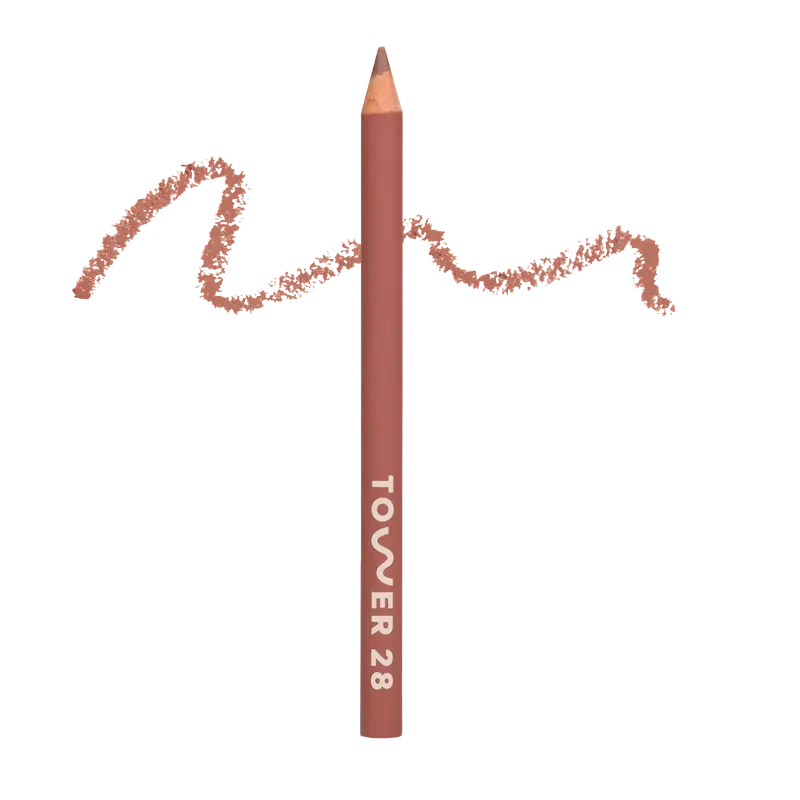 Tower 28 OneLiner Lip Liner + Eyeliner + Cheek Pencil - Creamy, Non-Drying, Matte Liner - Vegan, Clean, Cruelty-Free Lipliner Makeup