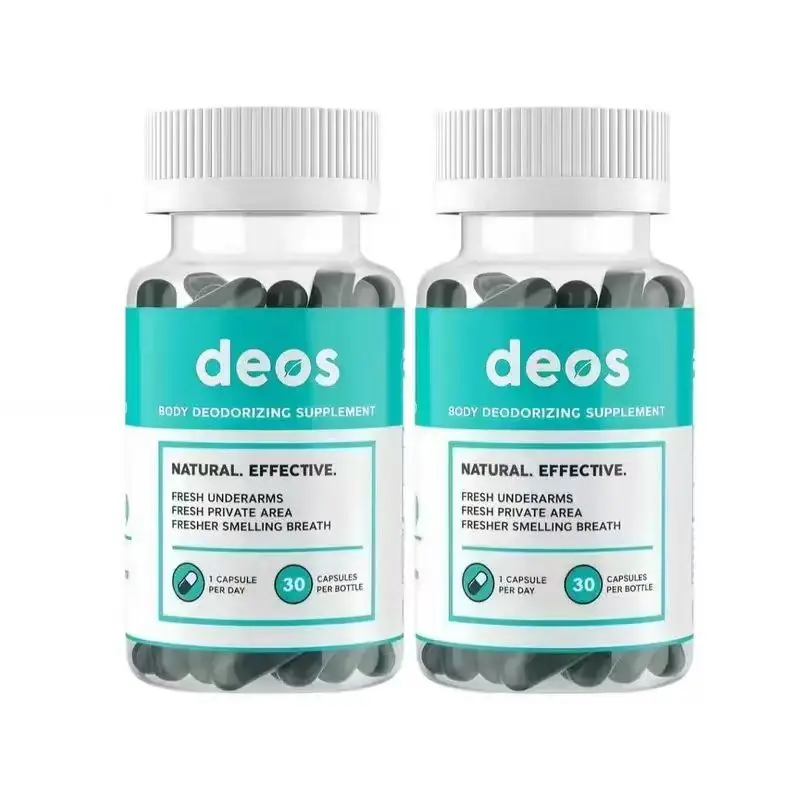 （Flash Sale 2 bottles）Body Deodorizer Natural Effective Fresh Underarms & Private Area Supplement 30 Capsules Per Bottle with Natural Ingredients