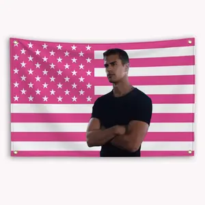 60in x 40in  home decor banner  Theo James American Flag Banner Outdoor Decor Advertising Custom Flags for Bedrooms Garage Decoration Tapestry Barber Shop Flaga funny hanging poster fan bedroom living room gift  cheap stuff for y2k room decor trippy