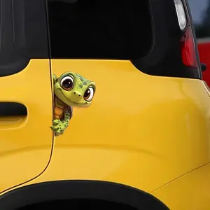 Cute Turtle Design Car Sticker, Waterproof Self Adhesive Car Decal, Decorative Sticker for Car, Motorcycle, Wall, Window, Decal For Cars