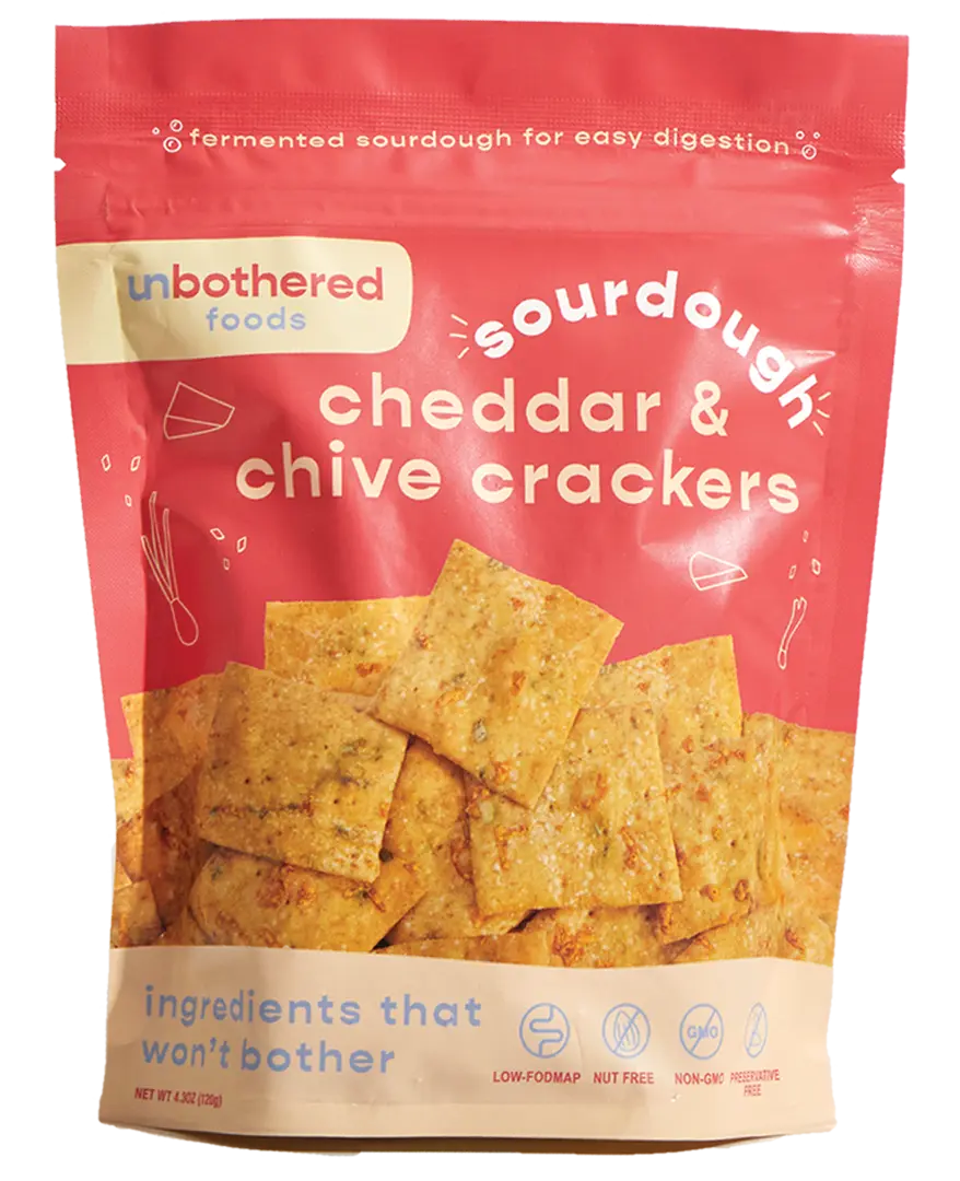Cheddar & Chive Sourdough Crackers