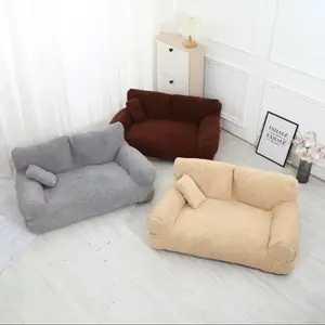 Cat Dog Universal Comfortable Warm Nest Bed Shaped Beds, All-Season Cotton Velvet Detachable, Cozy Pet Bed for Cats and Dogs