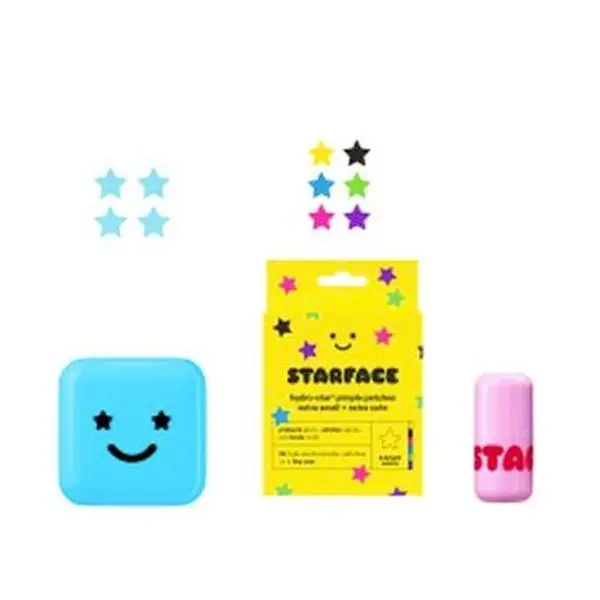 Starface Hydro-Star Favs, Bundle 1 Refill Pack, 1 Blue Compact, 1 Lip Balm