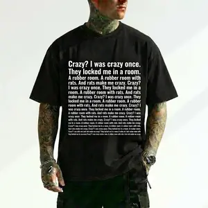 Crazy I Was Crazy Once Rubber Room Copypasta Meme Funny Graphic Tee