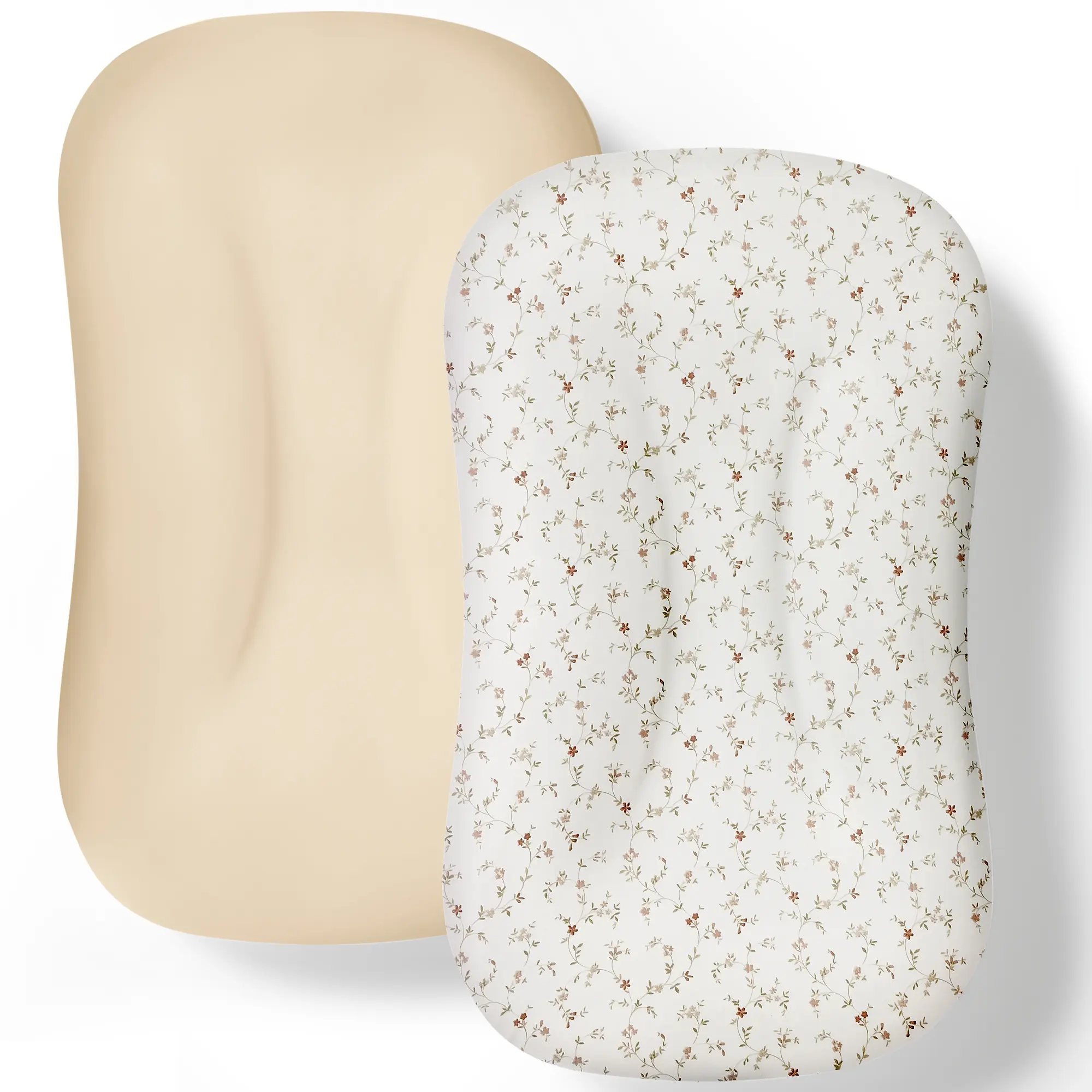 KEST NEST Baby Mat Covers 2 Pack,Silky Soft Newborn Cushion Cover, Breathable Mat Slipcover for Baby Play Mat, Fits Most Mat, 33.9"×24", Multiple Colors,Machine Washable and Shrink-Resistant