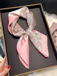 Women's Ditsy Floral Print Scarf, Paisley Print Scarf, Fashionable Soft Lightweight Shawl for Daily Wear, Casual Versatile Boho Style Scarf for Women & Girls