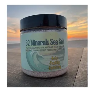 82 Minerals French Grey Sea Salt | Premium Hand-Harvested Sel Gris | 4 oz Fine Mineral & Electrolyte Finishing Salt