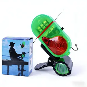 New 4Pcs Fishing Bite Alarm, Sensitive Electronic Fishing Alarms Indicator, Sound Bite Alert Bell with LED Lights