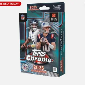 2025 TOPPS CHROME FOOTBALL Hanger Pack/Box (20 Cards)