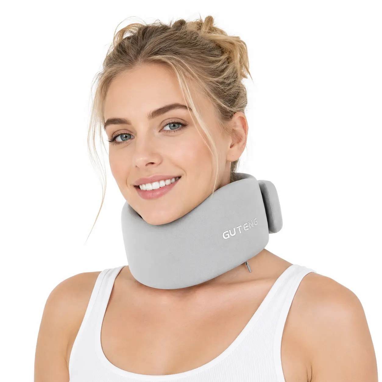welsteepse Silk Neck Brace - Soft, Breathable Cervical Collar for Pain Relief & Posture Correction - Anti-Snoring Support for Comfortable Sleep