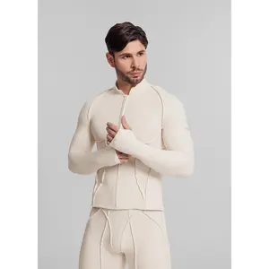 Contour Zip-Up Long Sleeve Top