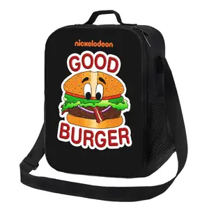 The Oxford cloth insulated shoulder bag with unique patterns - a distinctive and stylish lunch bag Good Burger 02 Good Burger 02