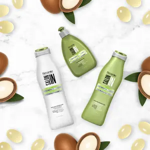 Keratin Ultra Force 3-Piece Set – Shampoo + Conditioner + Leave On Treatment | Strength & Repair with Keratin & Argan Oil | Salt-Free, Cruelty-Free | For Damaged or Weak Hair