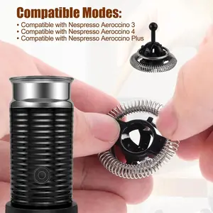 Nespresso Aeroccino Milk Frother Replacement Whisk, Compatible Milk Frother Parts Whisks, Durable Espresso Machine Accessories