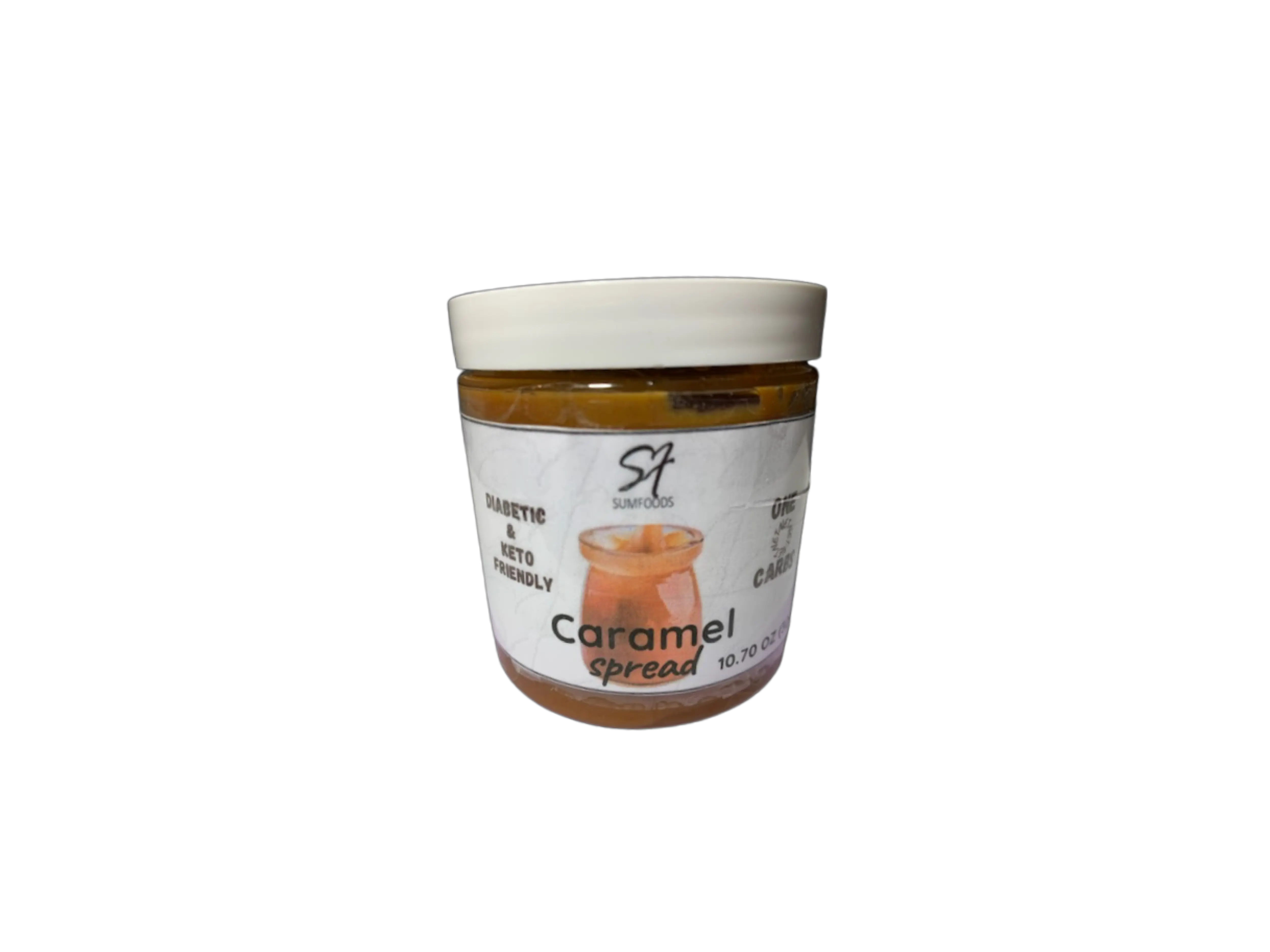 Caramel Spread Sugar Free Low Sugar Natural