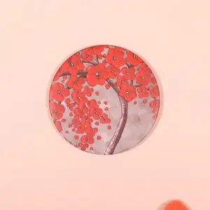 Mini Portable Makeup Mirror, Single-Sided Compact Touch-Up Mirror, High-Profile Handheld Vanity Mirror, Student Pocket Mirror