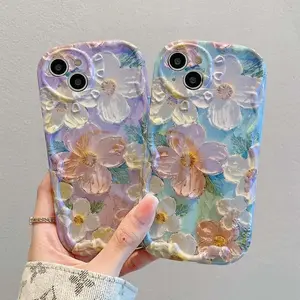 US-CASE - Phone Case For Samsung Galaxy A55 A54 A24 A15 A34 A35 A53 A16 A56 A26 S25 S24 Ultra S22 Plus S20 S21 S23 FE Oil Painting Cover