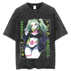 CYBERPUNK EDGERUNNERSVINTAGE ANIME OVERSIZED T-SHIRT 3