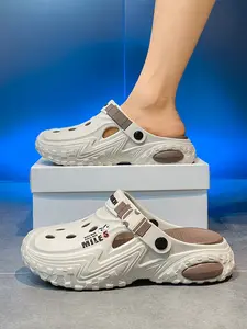 Men's Colorblock Clogs, Casual Comfortable Non-slip, Breathable Lightweight Slippers for Outdoor & Home Wear, Boy, Textured Design Clogs