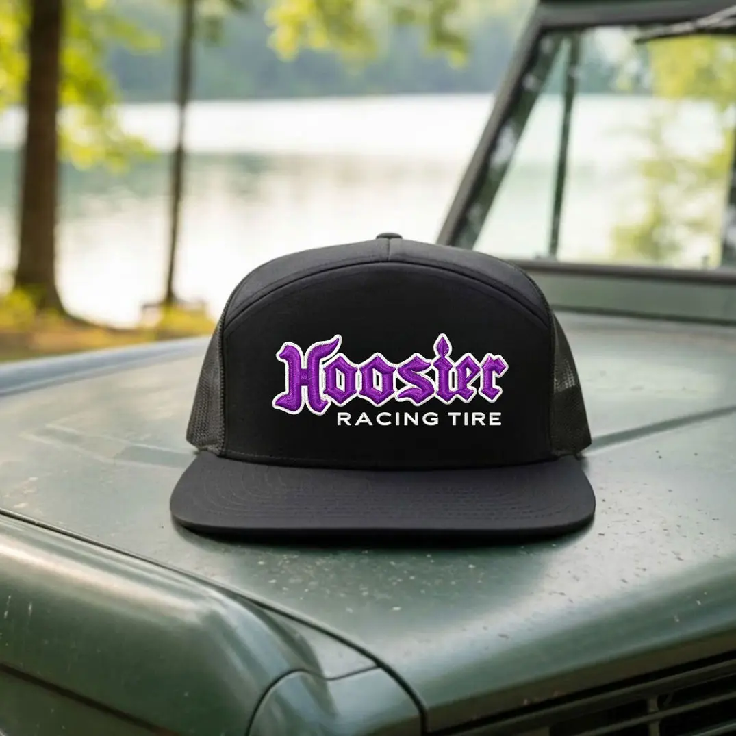 Hoosier Racing Tire Embroidered Trucker Hat | Racing Snapback Cap | Motorsport Fan Hat | Car Racing Mesh Hat | Gift for Racers
