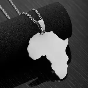 African Continent Pendant Necklace - Africa