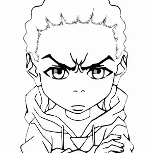 Boondocks Riley Character Canvas Paint Kit - Create Your Own Unique Painting