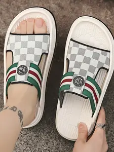 Comfortable Casual Slippers, Soft Warm Footwear, Ideal for Daily Wear, Home Relaxation, Fashion Slip-On Design, PU Leather, Rubber Sole