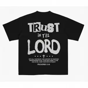 FEEGO （back）Trust in the Lord Shirt, Jesus Paid Random Shirt, Christian t shirts, Vintage I Love Jesus Shirt, Menswear Top Underwear Tshirt Cotton Polyester Top Menswear Y2K Streetwear Graphic Tee