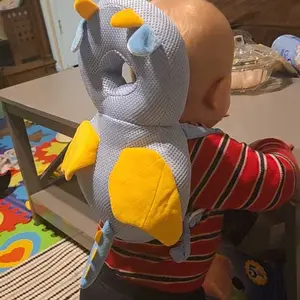 Toddler Baby Head Protection Cushion Backpack Wear ,Green Turtle Cute Carrier Travel