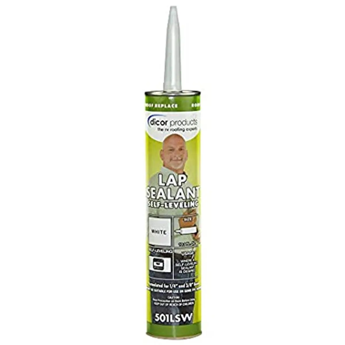 Dicor 501LSW25 Self-Leveling Lap Sealant, 25 Tubes, Convenient Designs, Easy to Use, Meets Durability Standards, for Home Use (Home Improvement, Building Supplies, Roofing & Flooring)