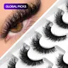 【Black Friday】GROINNEYA False Eyelashes, Faux Lashes with Natural Curl, False Strip Eyelashes for Women and Girls, Volume False Lashes, Fake Eyelash, Cosmetic