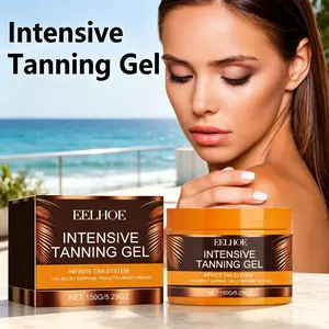Intensive Tanning Gel for Sunbed & Outdoor Glow | Deep Bronzing Accelerator, Lightweight & Non-Greasy After-Sun Repair Jelly, Streak-Free Fast Tan Booster for Golden Beach Skin