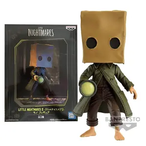 17CM Anime Gam Little Nightmares mono Figure Carton Headdress Horror Game Six Model Toy Doll Standing Position Aciton Figure PVC