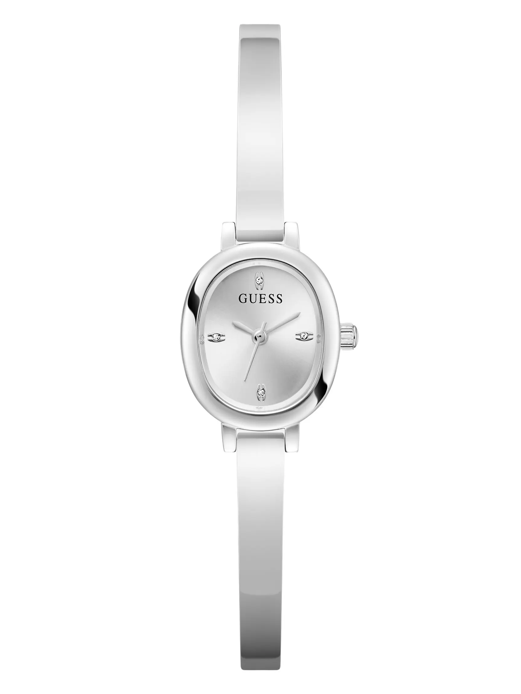 GUESS Female Silver-Tone Oval Analog Watch