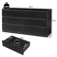 Black-6Drawer(Longer and Bigger)
