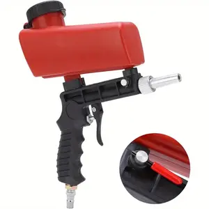 Adjustable Sandblasting Gun, Handheld Air Blaster, Pneumatic Small Sandblasting Machine with Container, Portable Sandblasting Equipment