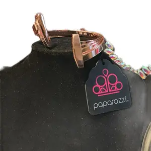Paparazzi shiny copper open top cuff bracelet