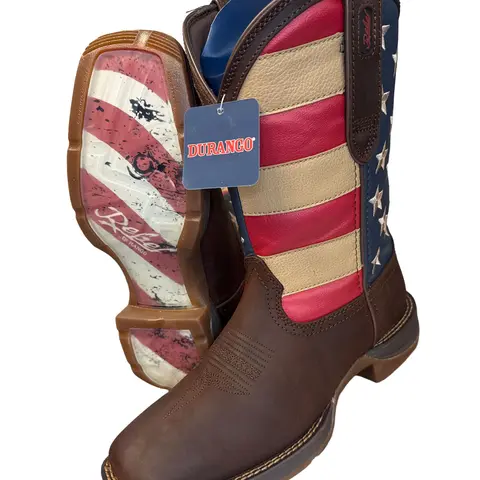 Durango Super Liviana Comfortable Work Boot for Men Square Toe Lightweight Footwear Ideal for Long Work Days and Daily Walking Western Boots Cowhide Boot Boy Walking Shoes