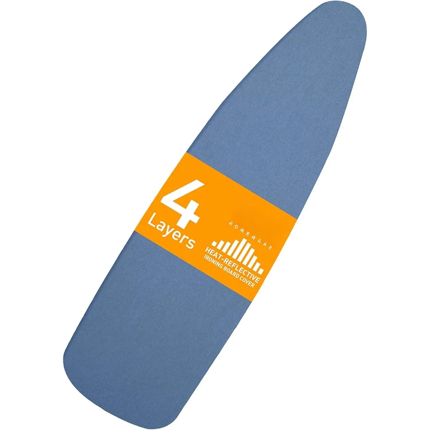 Ironing Board Cover and Pad |   Cover with Padding Standard Size with  Coating | Heat-Reflective Ironing Board with Elastic Edges Set | 54"x15" Blue